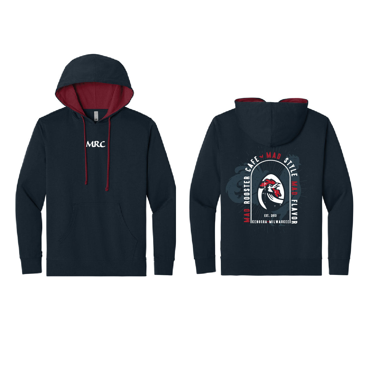 Design 1 - Next Level Apparel Laguna Hoodie - Mad Rooster